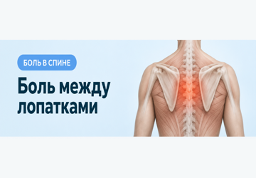 Боль между лопатками